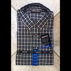 Kirkland Blue Plaid Button Down
